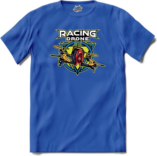 Racing drone | Drone met camera | Mini drones - T-Shirt - Unisex - Royal Blue - Maat M