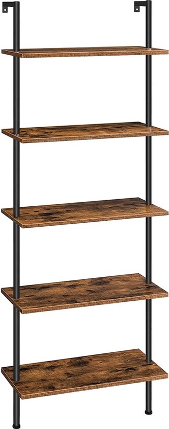 GIANTEX Staand rek met 4 verdiepingen met boog, 156 cm boekenkast met