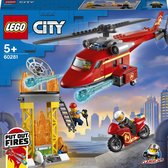 LEGO City 60281 L'Hélicoptère de Secours des Pompiers
