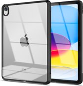 Tablet Hoes geschikt voor Apple iPad Pro 11 (2022 / 2021 / 2020 / 2018) - Back Cover met Beschermende Randen - Transparant / Zwart