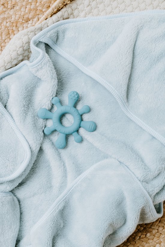 Baby's Only Siliconen baby bijtring - Bijtspeeltje blossom - Stonegreen - Baby cadeau van Baby's Only — afbeelding 5