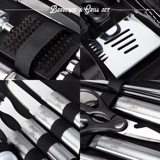 Rex London BBQ In Koffer / BBQ Gereedschapsset Met Hoes | Clevers