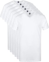 Alan Red - Vermont T-Shirt V-Hals Wit 5 pack - Heren - Maat XL - Regular-fit
