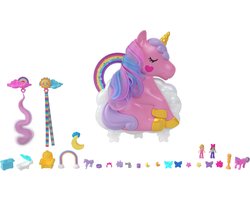 foto van Polly Pocket Regenboog eenhoorn koffer - Speelfigurenset