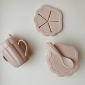 Set de table en Siliconen bébé Clam blush Konges Slojd