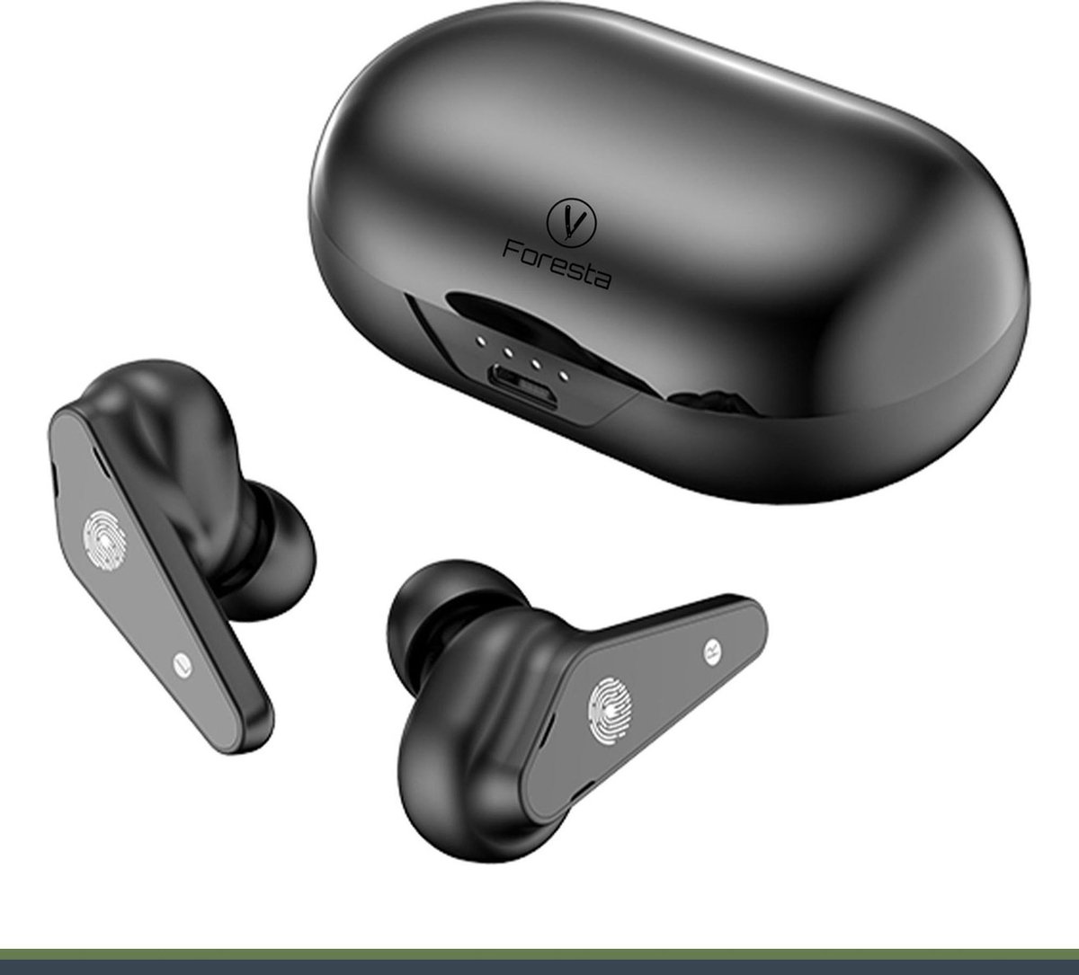 Foresta Airplus Pro - Draadloze Oortjes - Earbuds - Wireless - Bluetooth Oordopjes - Zwart