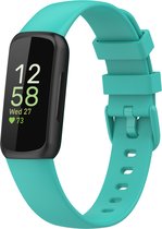 YONO Siliconen Bandje geschikt voor Fitbit Inspire 3 - Turquoise - Small