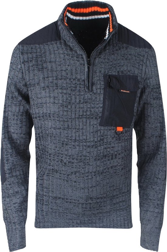 Tommy Hilfiger Grofgebreide Trui Met Halve Rits En Visgraatdessin 7582026757 758202676000000