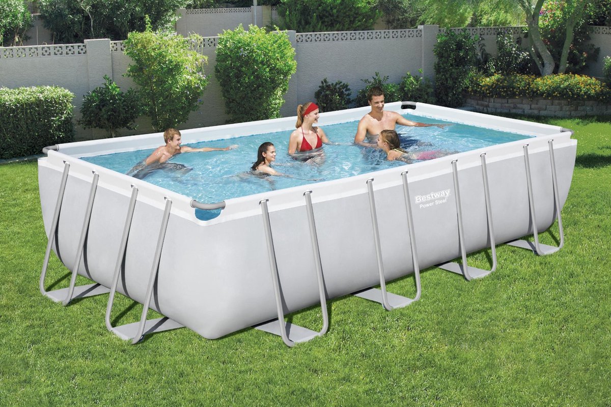 Bestway Power Steel kit piscine avec pompe de filtration - 549 x 274 x 122 cm