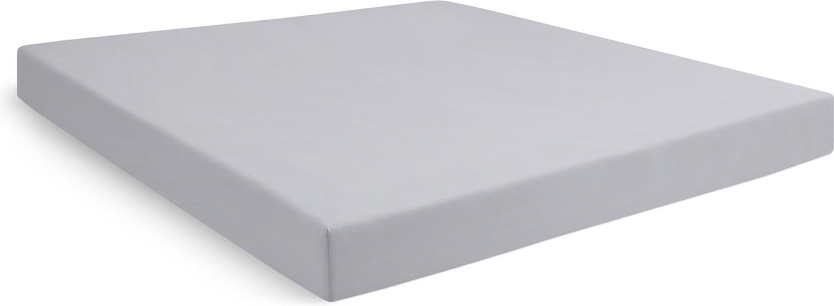 Cinderella Weekend Hoeslaken - Geschikt voor Boxspring - Katoen - 180x210 cm - tot 35 cm matrashoogte - Licht Grijs Light Grey