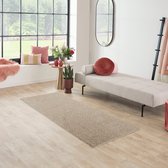 Carpet Studio Santa Fe Loper Tapijt 80x250cm - Vloerkleed Laagpolig - Tapijt Woonkamer en Tapijt Slaapkamer - Kleed Beige