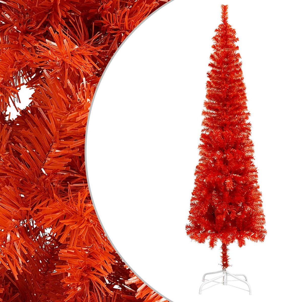 Prolenta Premium - Kerstboom smal 240 cm rood