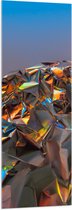 WallClassics - Verre Acrylique - Papier Graphique Holy Froissé - 50x150 cm Photo sur Verre Acrylique (Avec Système d'accrochage)
