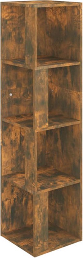 VidaXL Hoekkast 33x33x132 cm bewerkt hout grijs sonoma eikenkleurig - ✓ Kantoormeubelen Plus VidaXL Hoekkast 33x33x132 cm bewerkt hout grijs sonoma eikenkleurig - ✓ Kantoormeubelen Plus