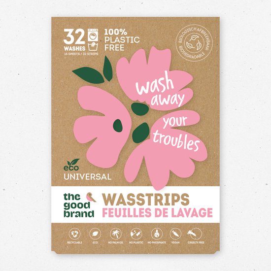 The Good Brand - Wasstrips - 32 wasbeurten - Fris - Duurzaam - Plasticvrij