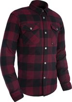 Rood/Zwart Casual Lumberjack - Houthakkers shirt op de motor - Biker Overhemd - Chopper overhemd - met veilige CE-A-protectie L