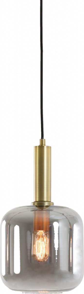 Bol.com Light & Living Hanglamp Lekar Ø16cm, Antiek Brons/Smoke aanbieding