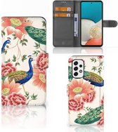 Telefoonhoesje met Pasjes geschikt voor Samsung Galaxy A53 Pink Peacock