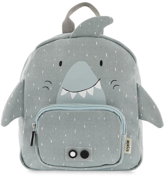 Trixie Rugzak - Mr. Shark - Schooltas Waterafstotend - Boekentas voor Kind - Voor Jongens en Meisjes - Kleine Gymtas
