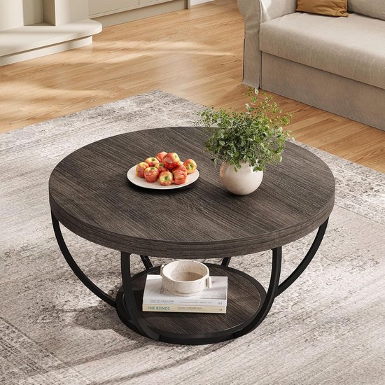 Tribesigns Mesa de Comedor Redonda de Madera, 47 Pulgadas, 4 Personas, Estilo Gr Tribesigns Mesa de Comedor Redonda de Madera, 47 Pulgadas, 4 Personas, Estilo Gr