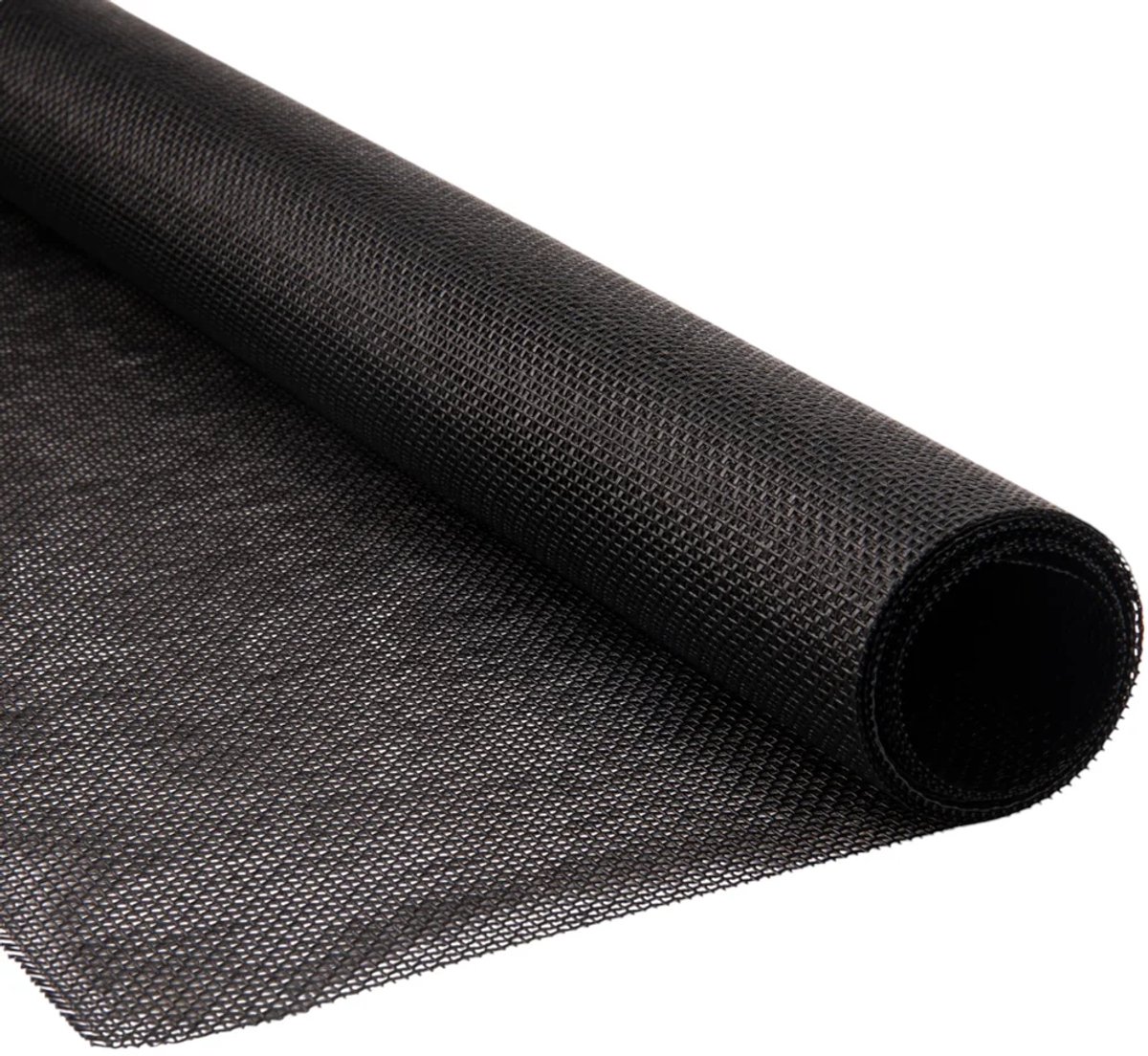 Pvc gaasdoek / meshdoek / gaasnet - 250gr Zwart - 85% windreductie - per meter