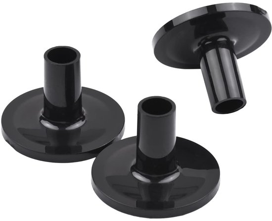 Vilt trommelpad, bekkenset, antislip, met basisvleugelmoeren, sluitring, percussie-accessoires, bekkenstandaard, vilt, vervangende accessoires, grijs, voor de meeste mensen (zwart