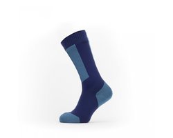 Sealskinz Runton waterdichte sokken Navy Blue/Red - Unisex - maat XL