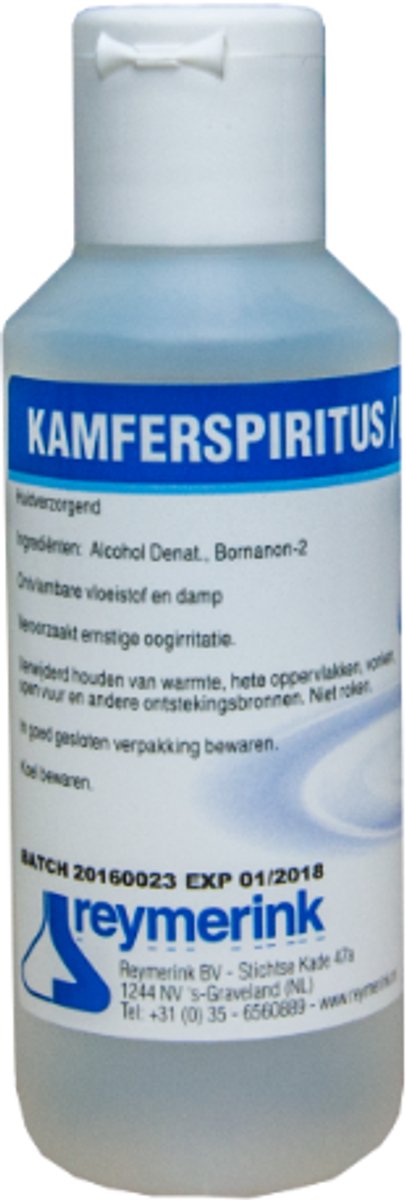 Reymerink - Kamferspiritus 1000ml | Desinfectie voor PMU, Tattoo, Beauty, Styliste, Kapper Studio & Laser Salon Huisarts Tandarts Praktijk | Laserkliniek | Desinfectiemiddel | Desinfectiespray | Pure Alcohol | Tatoeage Praktijk Schoonmaak