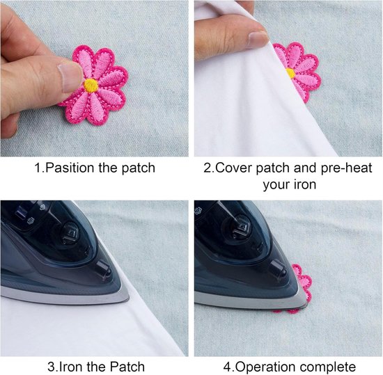 Lot de 14 écussons thermocollants brodés à coudre pour Vêtements , Vêtements de bricolage, pour vestes, chapeaux, sacs à dos, jeans, 4 x 4 cm