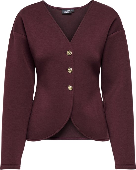 Foto: Only vest onlnaomi l s cardigan swt 15364479 decadent chocol dames maat l
