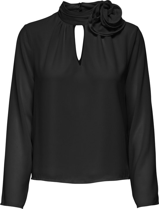 JDY - JDYNOMI L/S HIGH NECK ROSE TOP WVN - Dames - Blouses