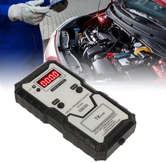Frequentietester met Afstandsbediening,Sleutels met Afstandsbediening Infraroodfrequentietester 100M HZ Tot 1G HZ Hoge Nauwkeurigheid Digitale Display Sleutelhangerfrequentietester