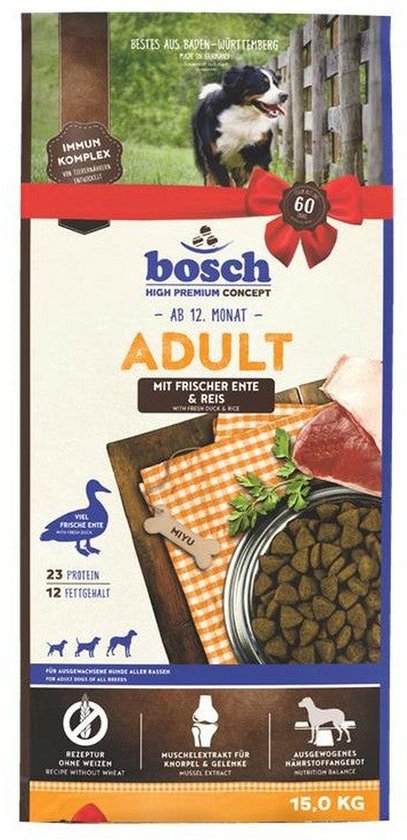 Bosch Adult 15kg - Eend & Rijst