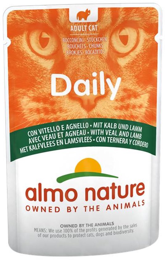 Almo Nature PB Dagmenu 70g - Kalfsvlees & Lam