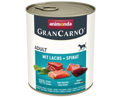 GranCarno Adult 6x800g - met zalm & spinazie