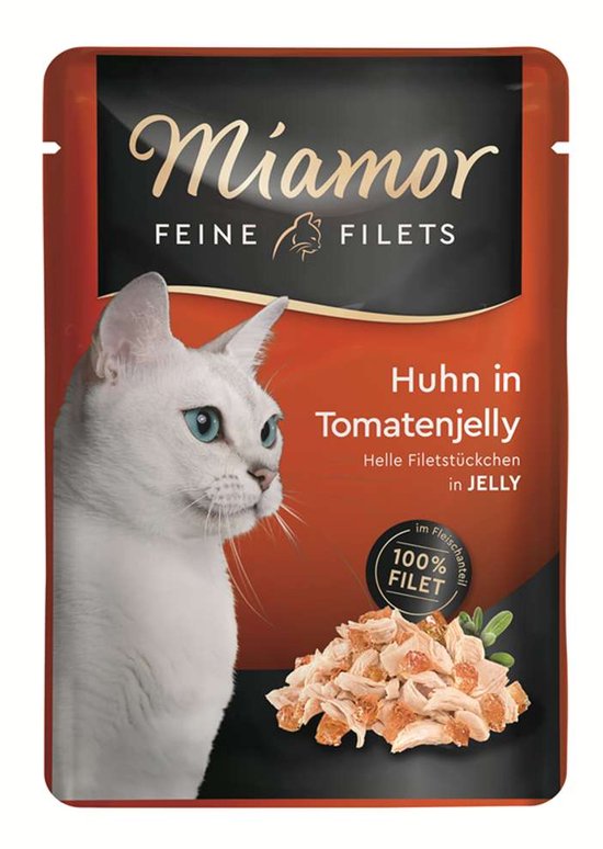 Miamor - Fijne filets 24x100g - Kip in tomatengelei