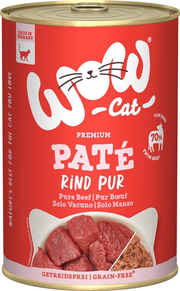 Wow WOW CAT - ADULT Dose 6x400g | Rind Pur