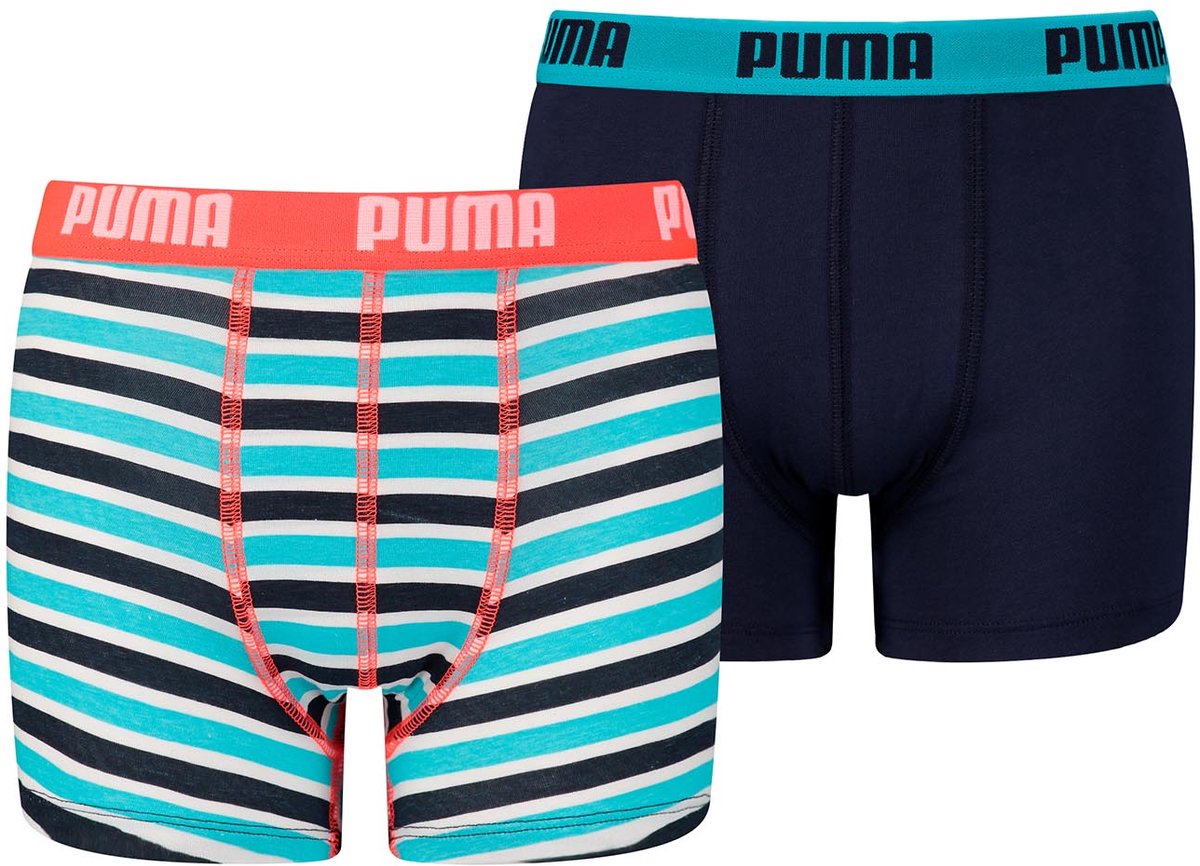 PUMA Jongens Basic Stripe Boxershort - Maat 122/128