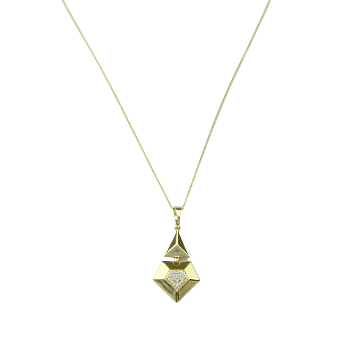 Trend Solitaire Necklace Gold 14K