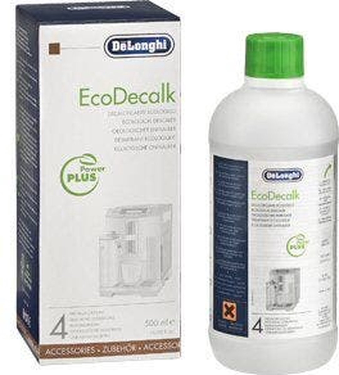 5x Delonghi EcoDecalk Vloeibare Ontkalker (500ml) DLSC500