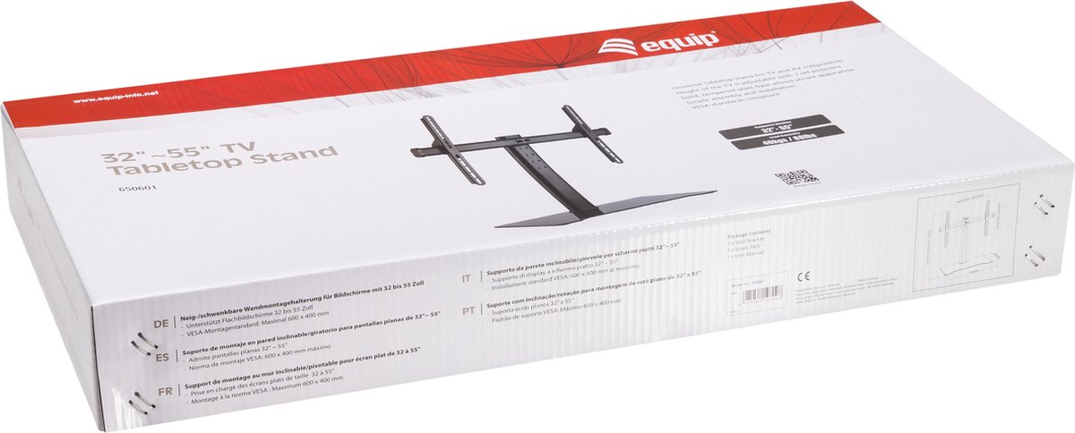 Equip 650601 TV mount 139,7 cm (55'') Zwart