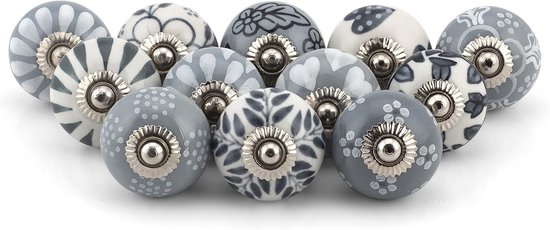 Kastknoppen voor laden, diverse kleurrijke Mandala-knoppen, vintage