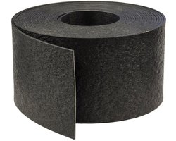 Tuin Borderrand Kunststof Zwart 12 cm hoog - 0,3 cm dikte - Rol 10 Meter