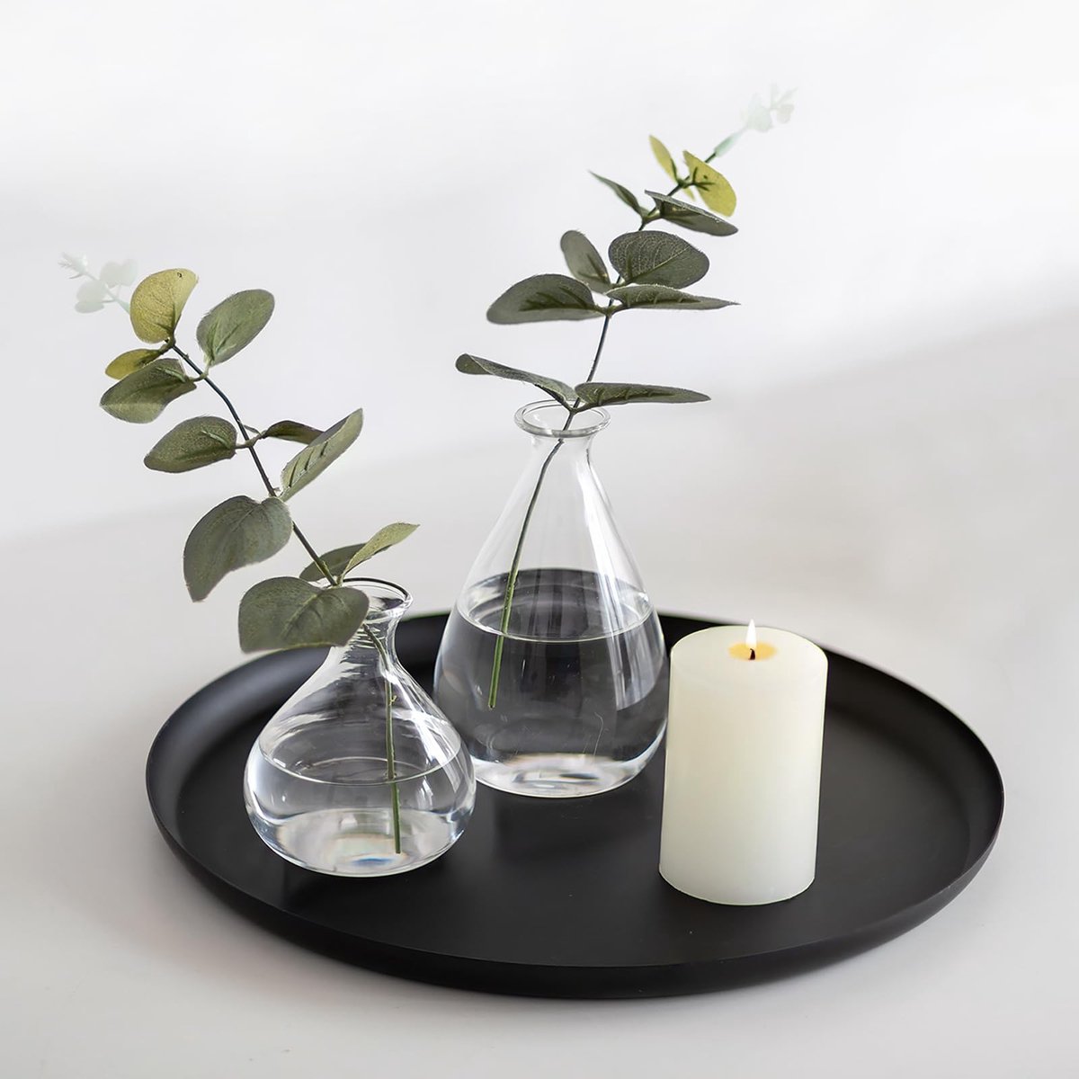 My Ninki ® Decoratief Ronde Metalen Kaarsendienblad voor Moderne Stijlvolle Interieurdecoratie