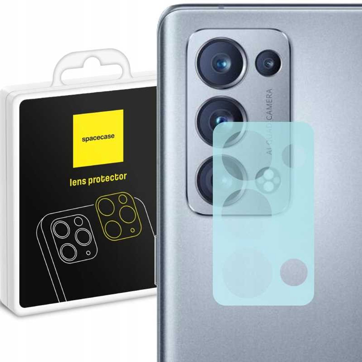 Spacecase Gehard Glas Voor Oppo Reno 6 Pro 5G Camerabescherming
