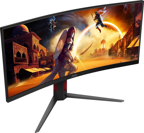 AOC CU34G4 G4 Gaming Monitor - 34 inch WQHD Curved - 180Hz - 0.5ms | bol