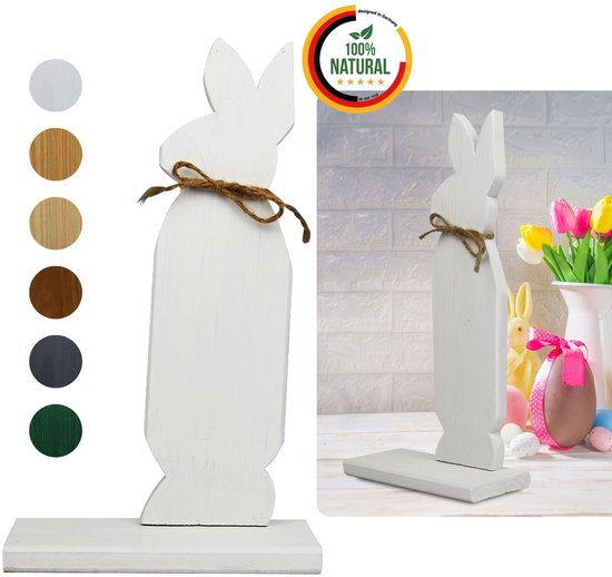 Arnusa Tuinfiguur Haasenpaar Dierenfiguur Konijn 27 cm Tuindecoratie Decoratie Figuur