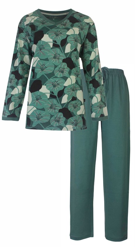 Tenderness Dames Pyjama-3/4 Broek - Korte Mouwen - Groen