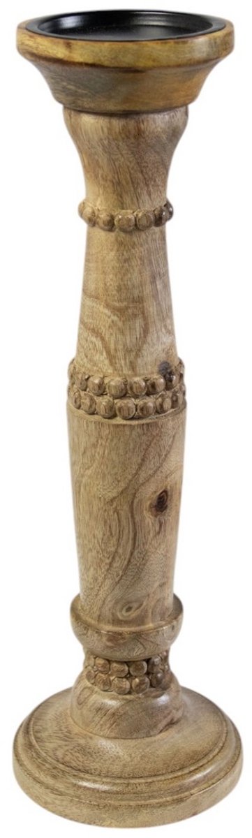 Kandelaar mango hout bubbel 40cm