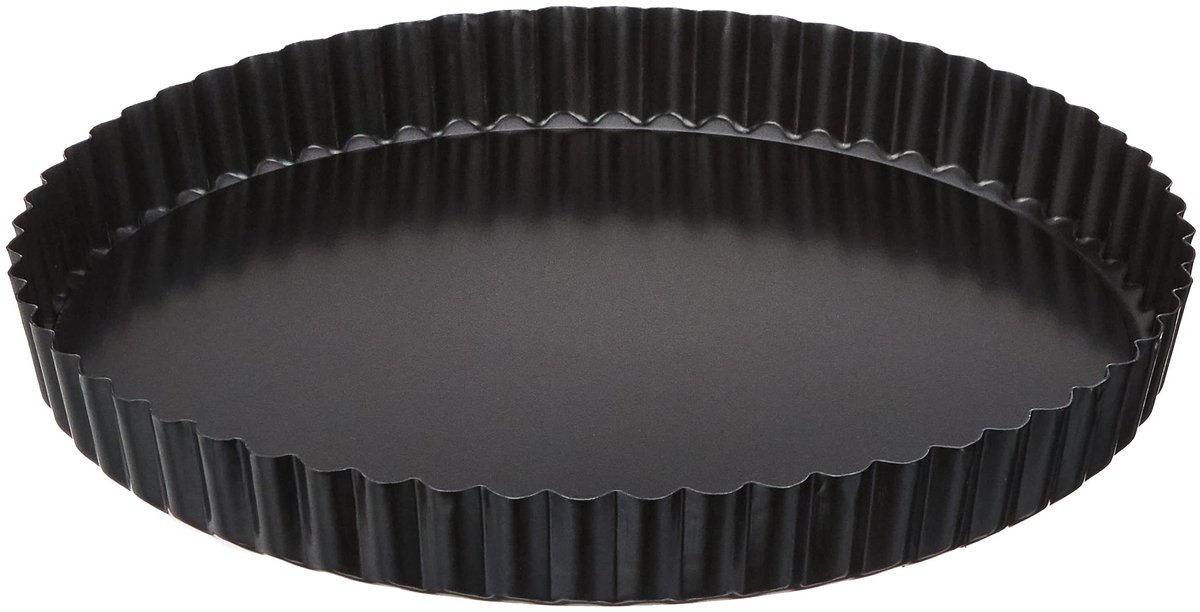 My Ninki ® Tijdloze Diepe Taartvorm met Uitneembare Bodem en Antiaanbaklaag, Ideaal voor Taarten en Quiches, 24 cm